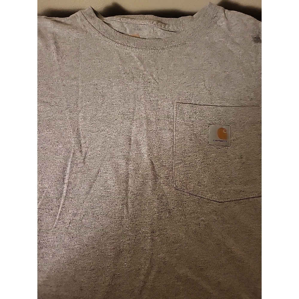 Carhartt unisex Loose Fit Midweight Short Sleeve T-Shirt Gray, Size Small